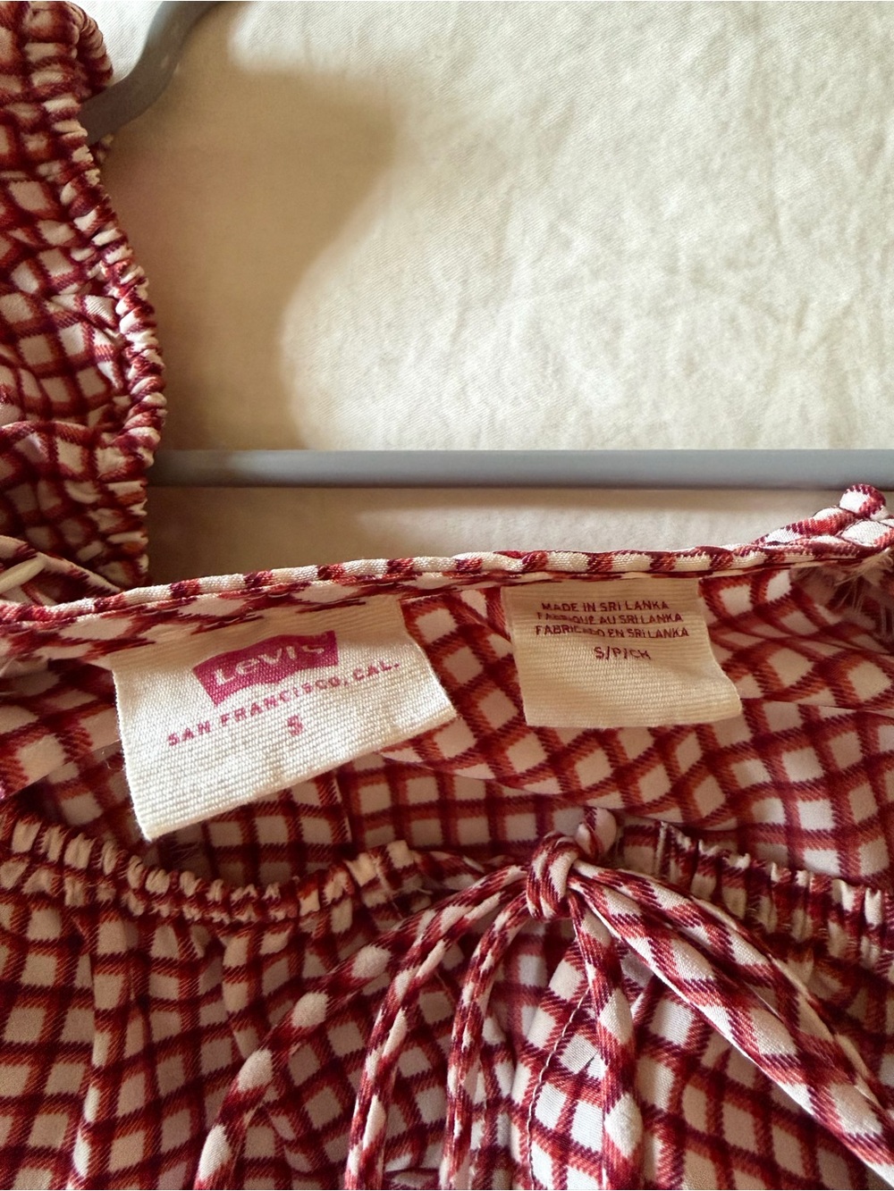 Levi’s Red Gingham Dress - Picture 5 of 5
